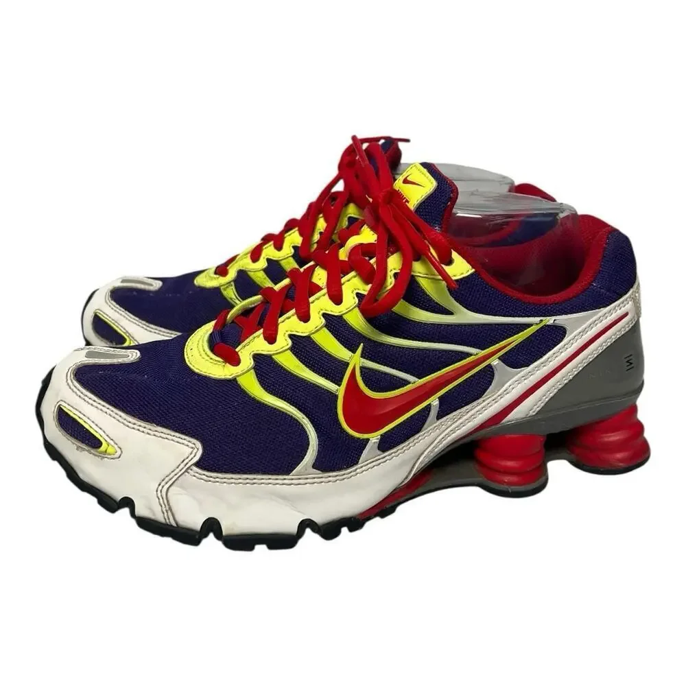 Nike ID Shox Shoes Womens Size 9.5 purp/red/yel. 898281-992